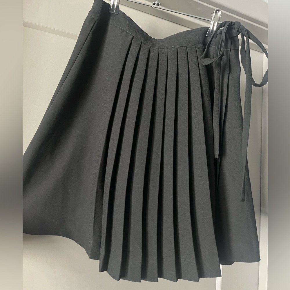 Highline Collective: Pleated Wrap Mid Length Skirt